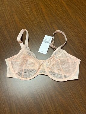 Hsia Sheer Lace Underwire Bra, size 36D, new with tags